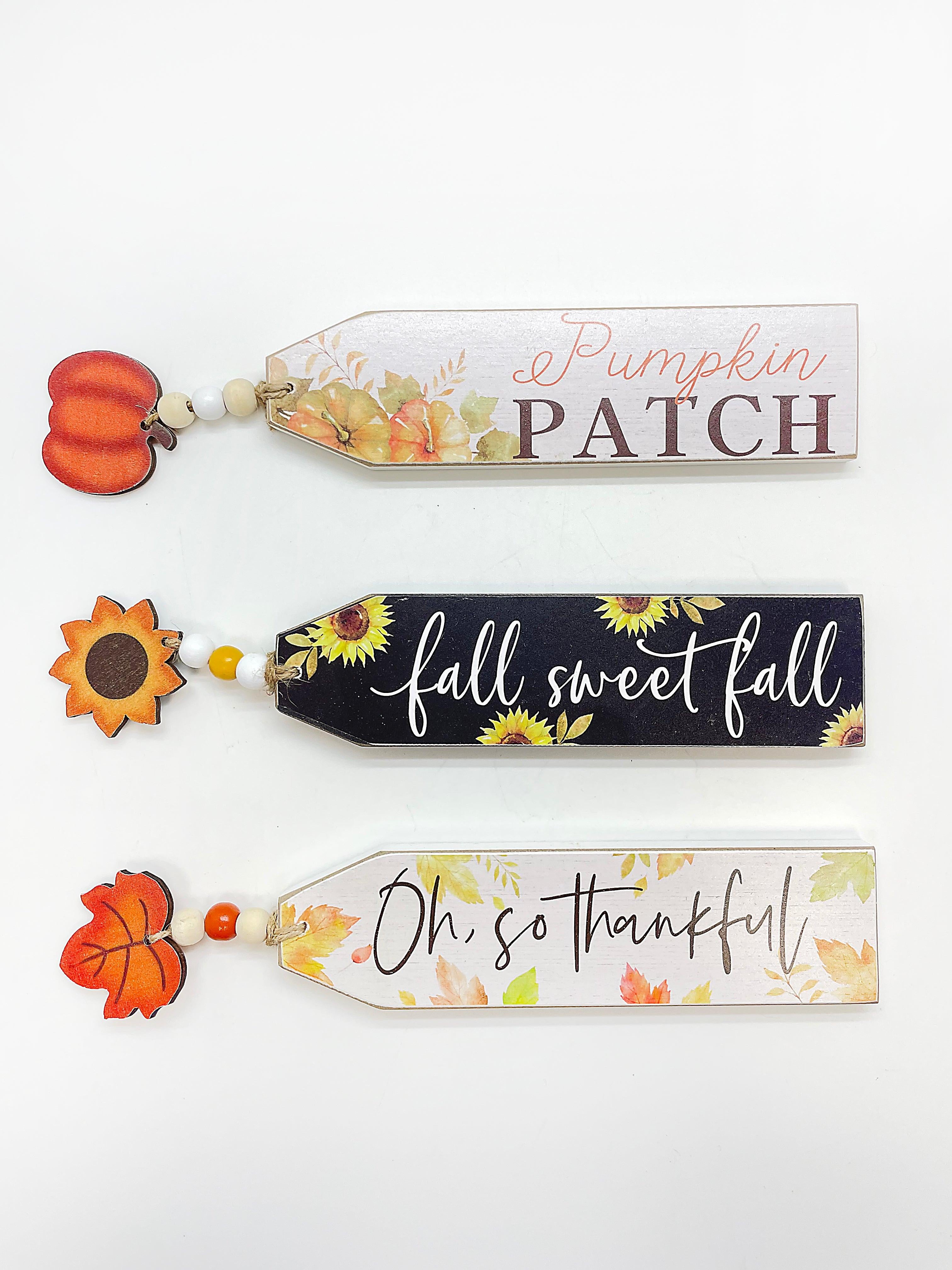 Otoño - Wooden Table Plaque | Horizontal Decor