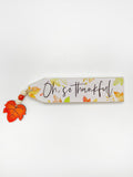Otoño - Wooden Table Plaque | Horizontal Decor