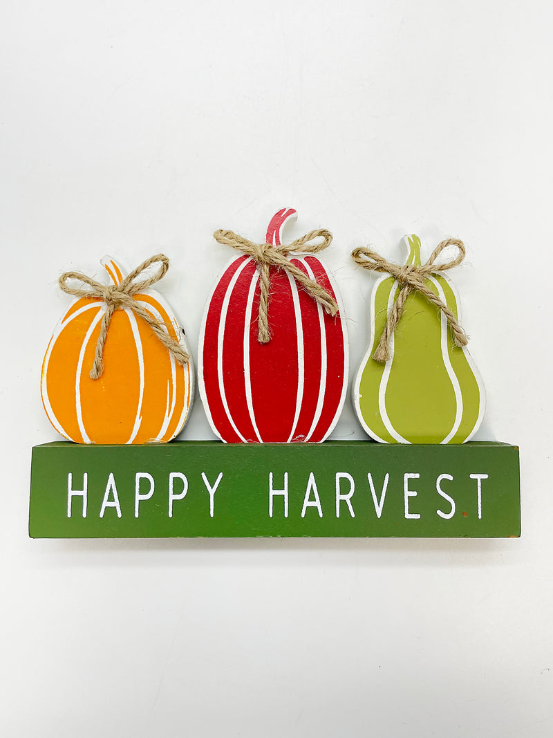 Otoño - Decoración de madera para mesa, mensaje a escoger. 6.75"x4.50"