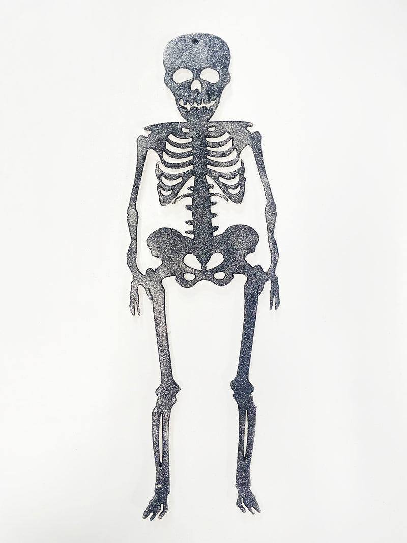 Halloween- Esqueleto decorativo con brillo 20" (colores a escoger)