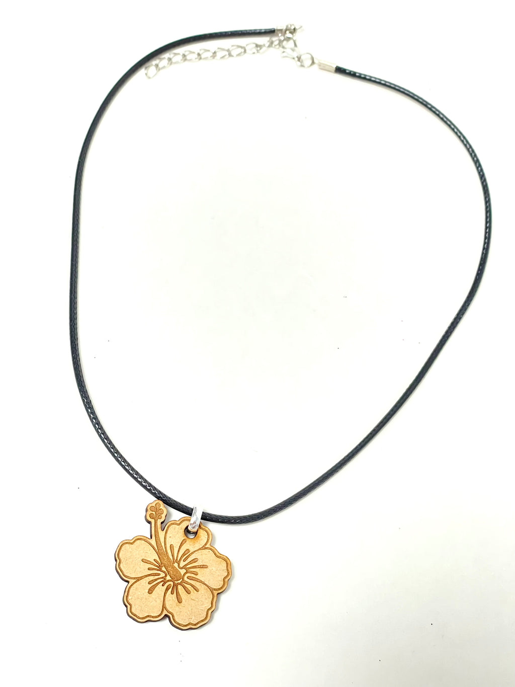 Artesanía de Puerto Rico-  Collar souvenir amapola en madera