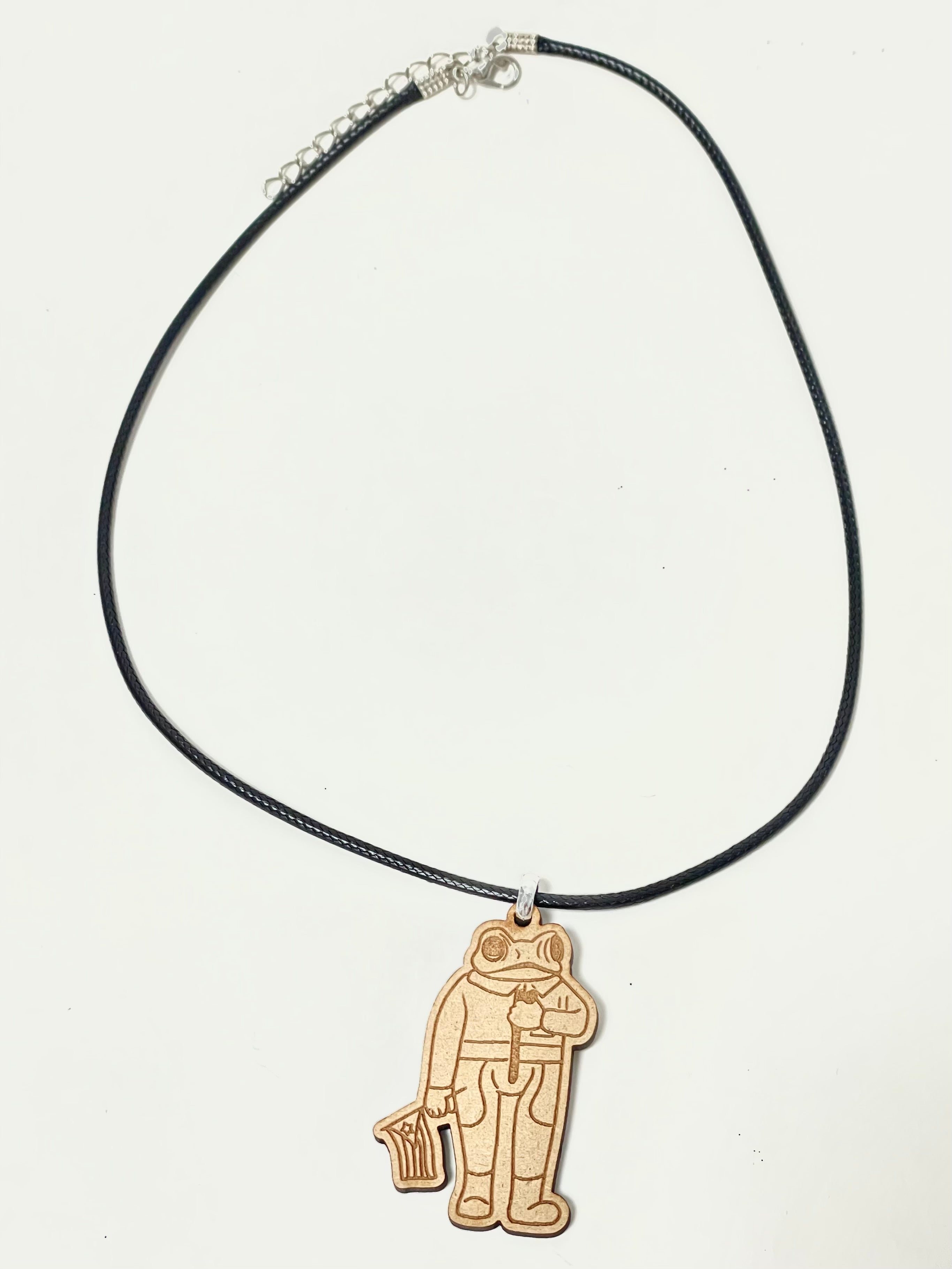 Artesanía de Puerto Rico-  Collar souvenir sapito concho