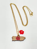 Artesanía de Puerto Rico-  Collar PR souvenir 10.5" (estilos a escoger)