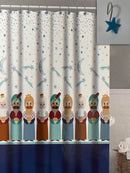 Navidad - Cortina de baño con ganchos de resina incluidos (estilos a escoger)