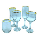 Glassware - Crystal Glasses with Gold Rim