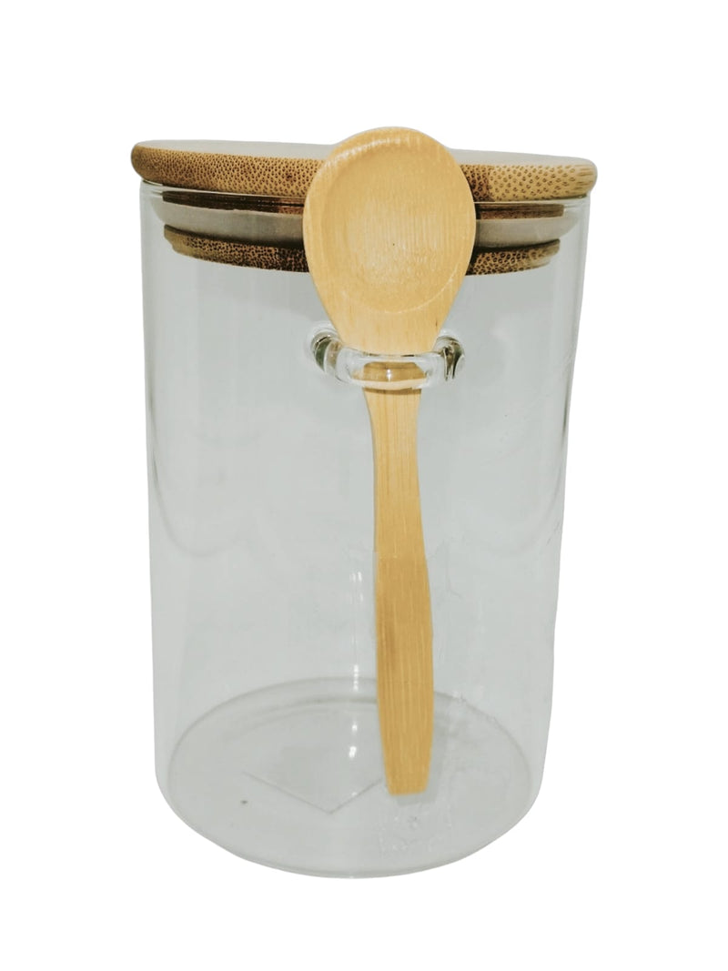 Canister de cristal pequeño de 800ml