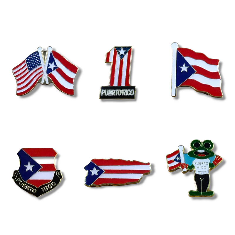 Souvenir Puerto Rico - Broches PR / Lapel Pins (Variedad)