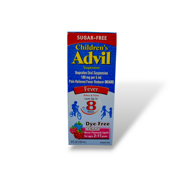 Children's Advil - Suspension Sugar Free (Berry Flavored)4 oz
