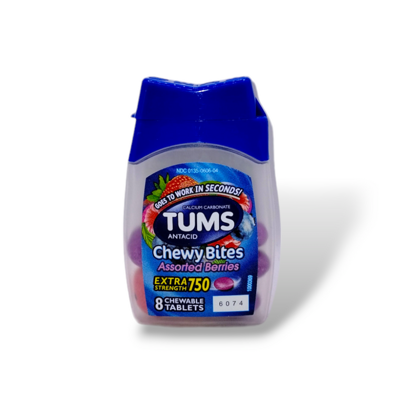 Tums - Chewy Bites Assorted Berries (8 Chewable Tablets)