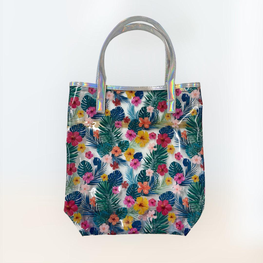 AW Travel - Transparent Poppy Tote Bag