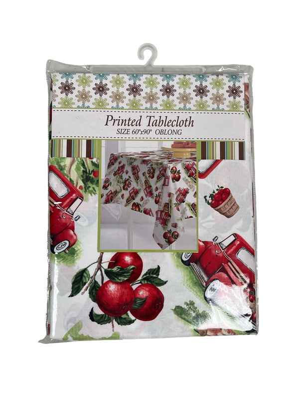 Printed Tier and Swag Set - Printed Tablecloth (60" x 90" Oblong)