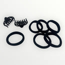 Hair Claws &amp; Elastic Bands Set 8pcs