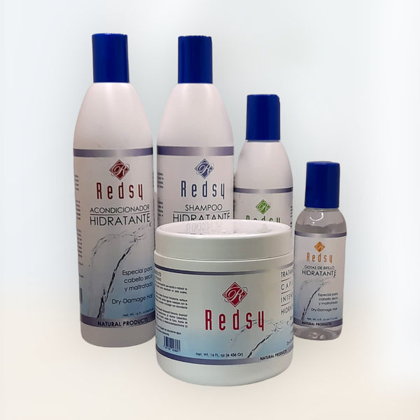 REDSY Linea Hidratante con Productos Naturales para Cabello Seco y Maltratado