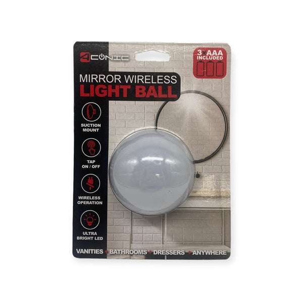 Mirror Wireless Light Ball (3xAAA INCLUDED)