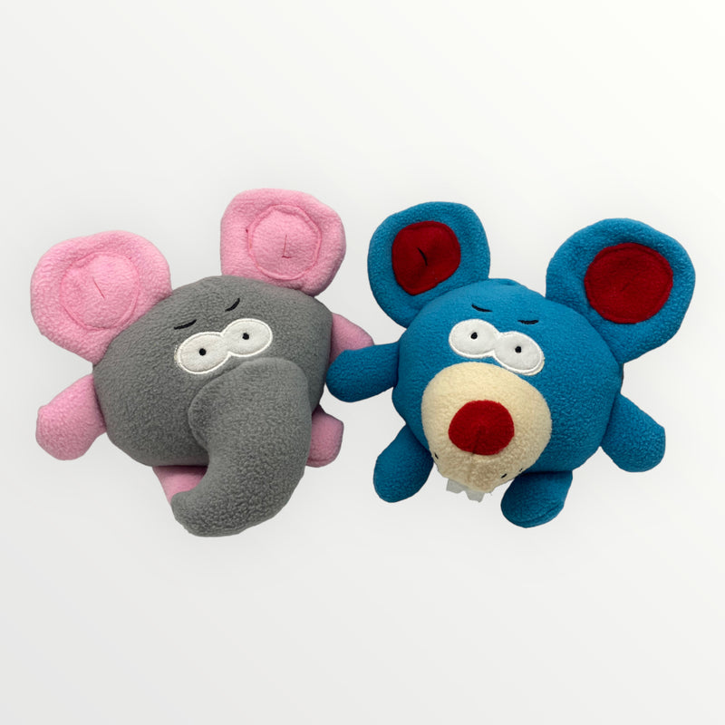 Pet Plush Tug Toy With Squeaker 8.66in x 10.63in