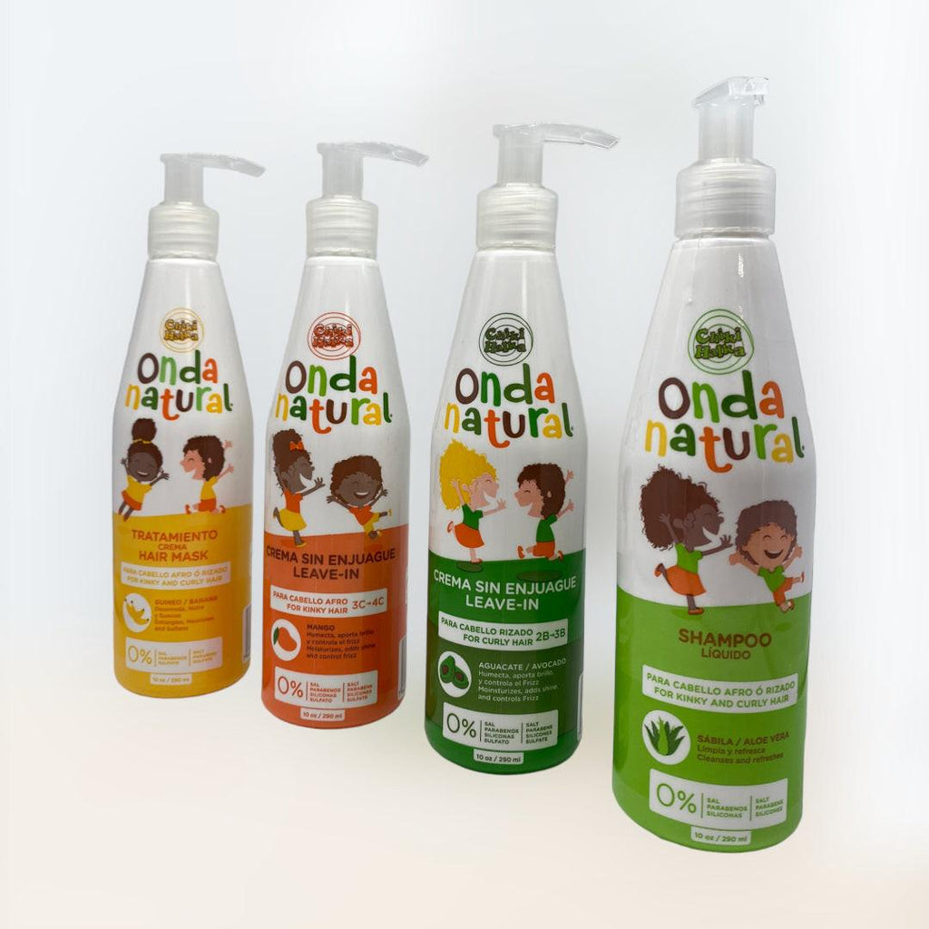 Onda Natural - Tratamiento de Guineo para Cabello Afro o Rizado ¡ESPECIAL PARA NIÑOS!