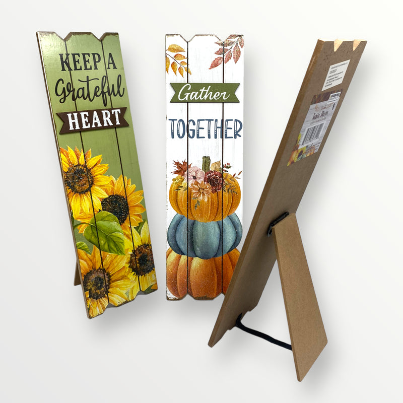 Thanksgiving Day - Placas Decorativas 3.3in x 11in