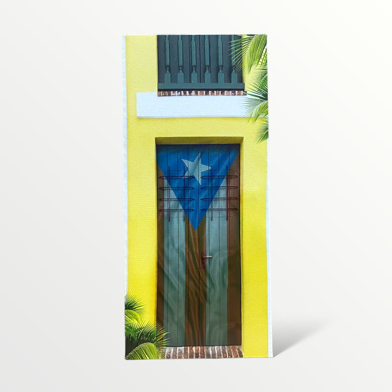 Souvenir de Puerto Rico - Cuadro en Canvas Largo