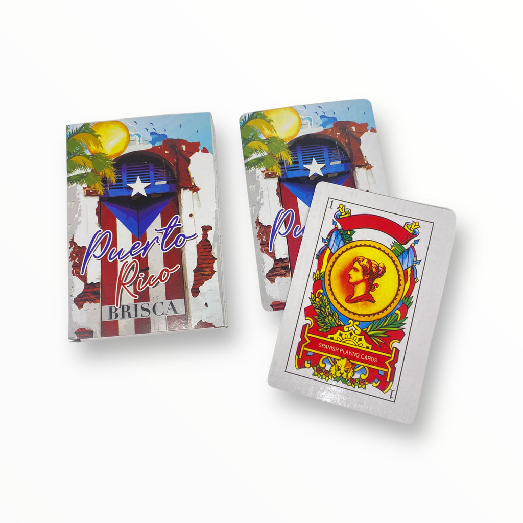 Puerto Rico Souvenirs - Briscas Size LARGE