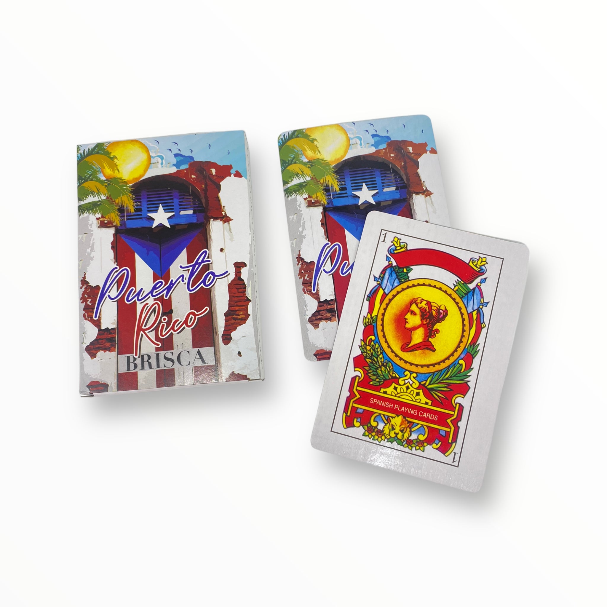 Puerto Rico Souvenirs - Briscas Size LARGE