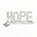 Christmas Decor ''HOPE'' - Metal with LED (18.1''x 8.3'')