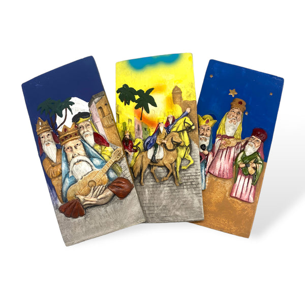 Souvenirs de Puerto Rico - Placas Decorativas Tres Reyes Magos Sobresalientes
