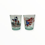 Souvenirs de Puerto Rico - Shot Glasses 2pcs (Variedad de estilos a escoger)