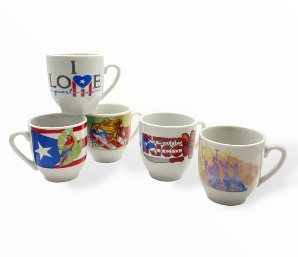 Souvenirs de Puerto Rico -  Pequeñas Tazas con Empaque 🅽🅴🆆