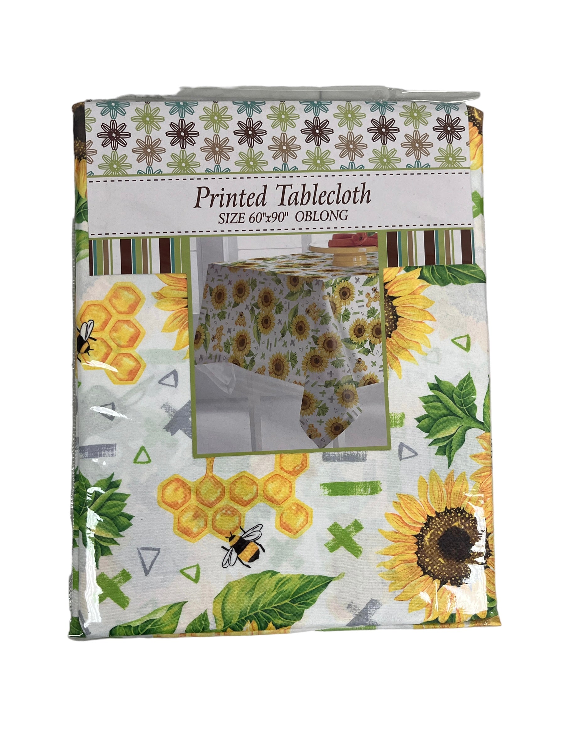 Printed Tier and Swag Set - Printed Tablecloth (60" x 90" Oblong)
