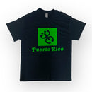 Souvenir de Puerto Rico - Camisas Negras con Logo sobre Puerto Rico T-SHIRT