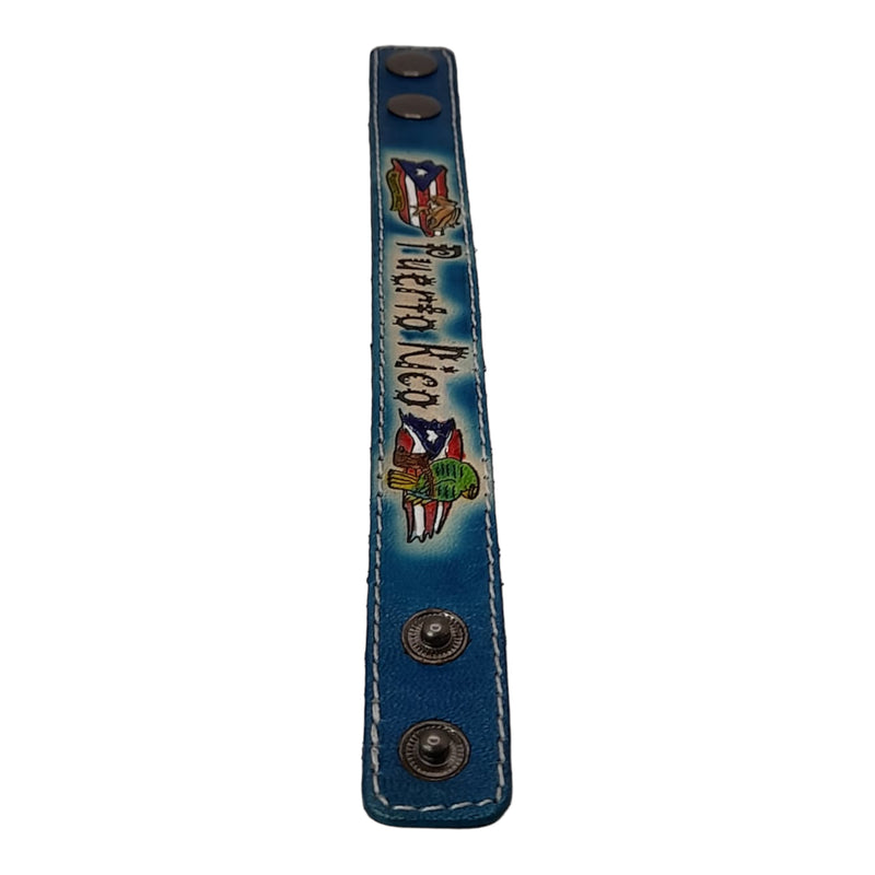 Souvenir de PR - Pulsera de Cuero (Medium)