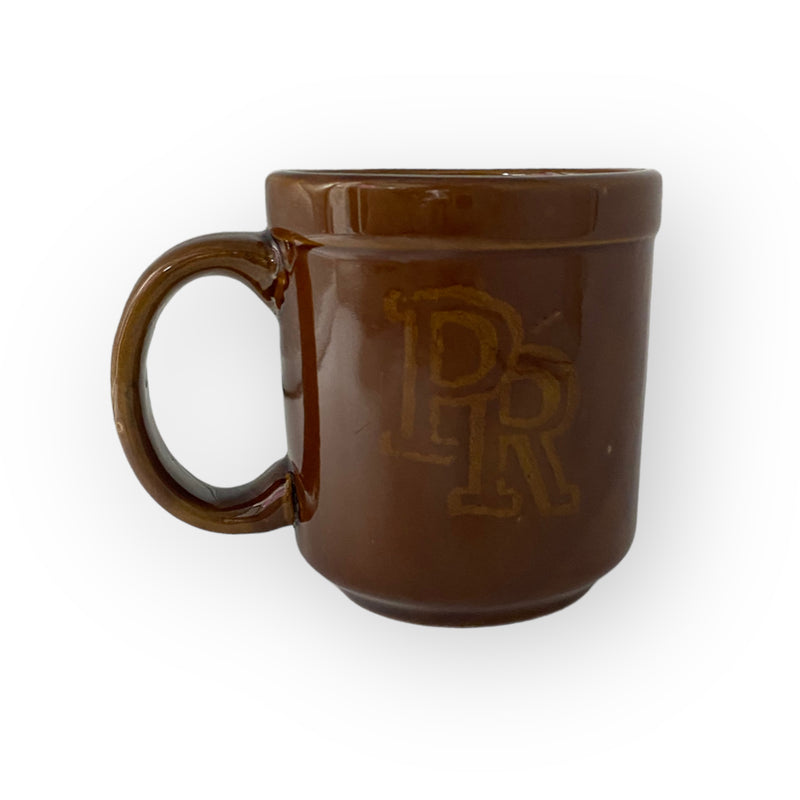 Puerto Rico Souvenir - ''PR'' Coffee Mug (Brown Mug) 8oz