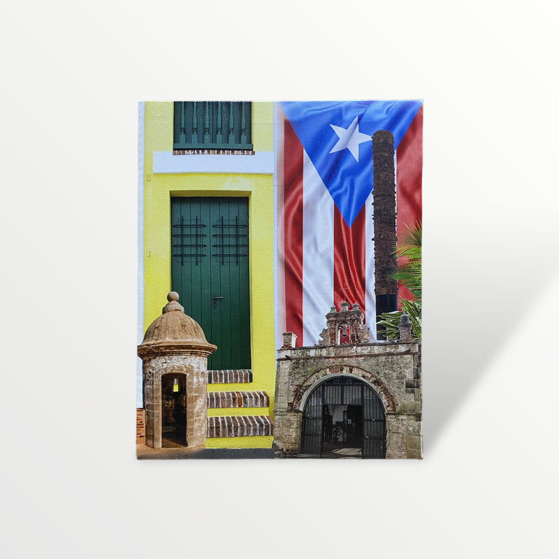 Souvenir from Puerto Rico - Small Canvas Painting