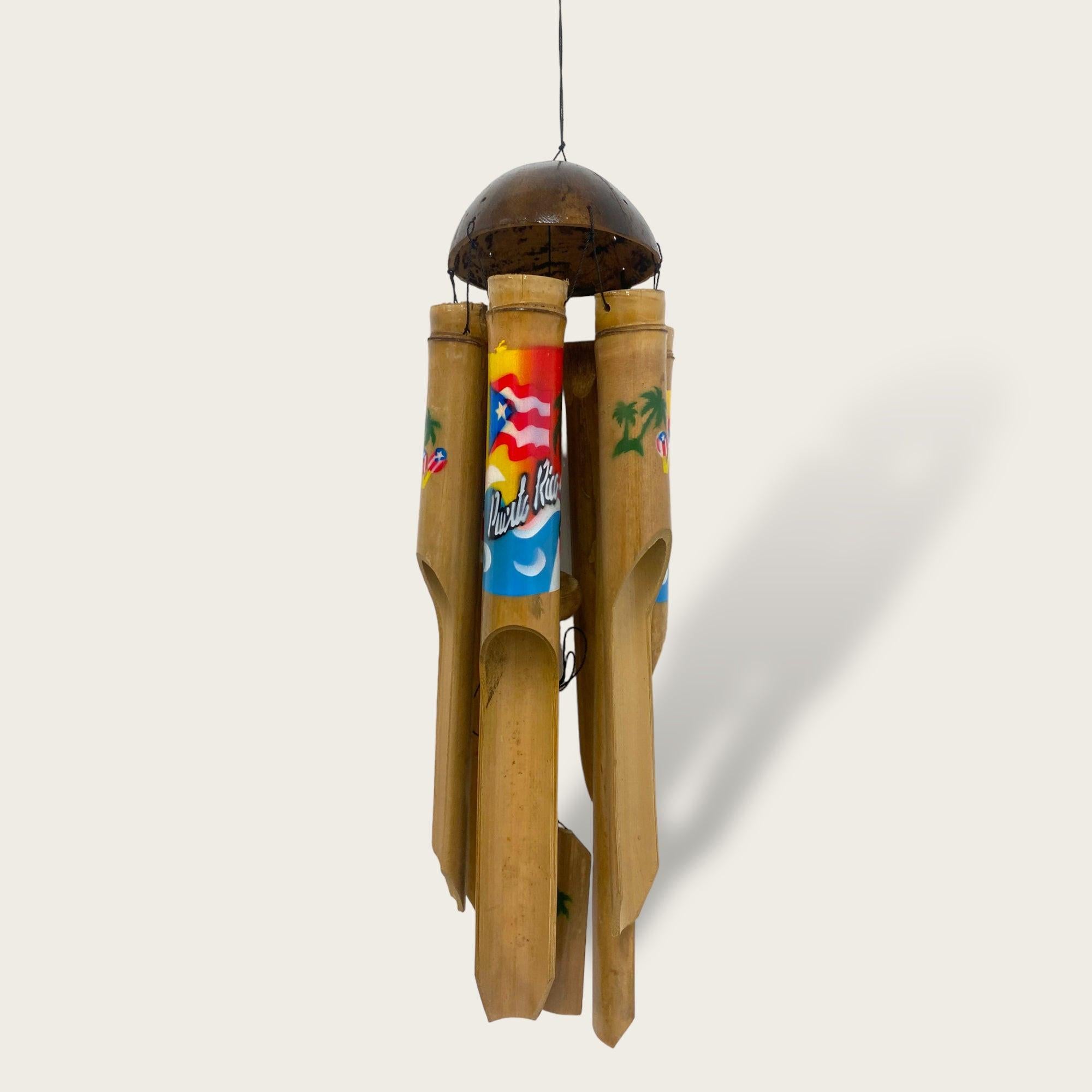 Souvenirs de Puerto Rico - Sonajeros de Bambú y Coco (Wind Chimes)