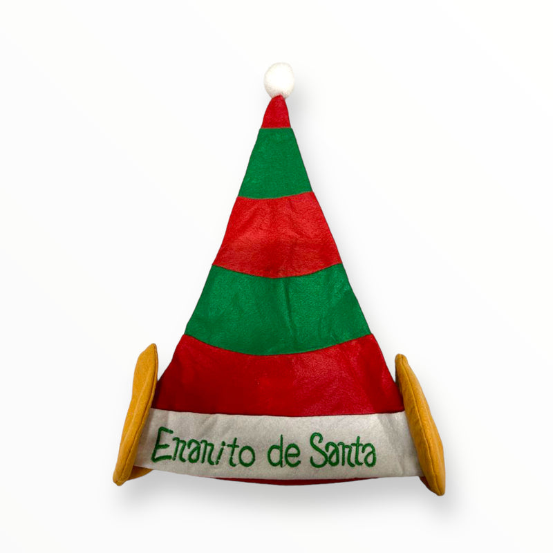 Gorro Navideño con Orejas de Elfo - ''Enanito de Santa''