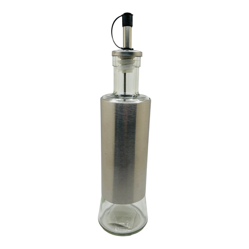 Glass Oil Vinegar Bottle (Stainless Steel Cover)
