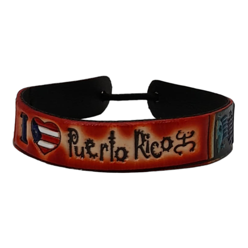 Souvenir de PR - Pulsera de Cuero (Small)