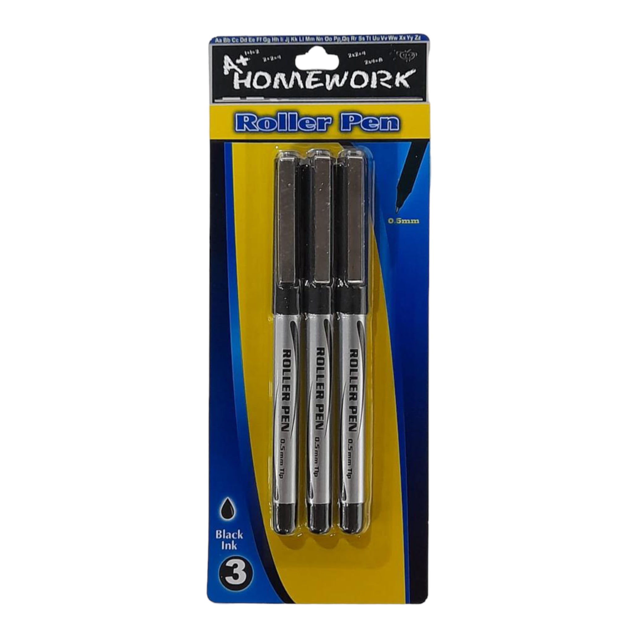 A+ Homework - Black Roller Point 0.7 (3 Pack) – All Ways 99