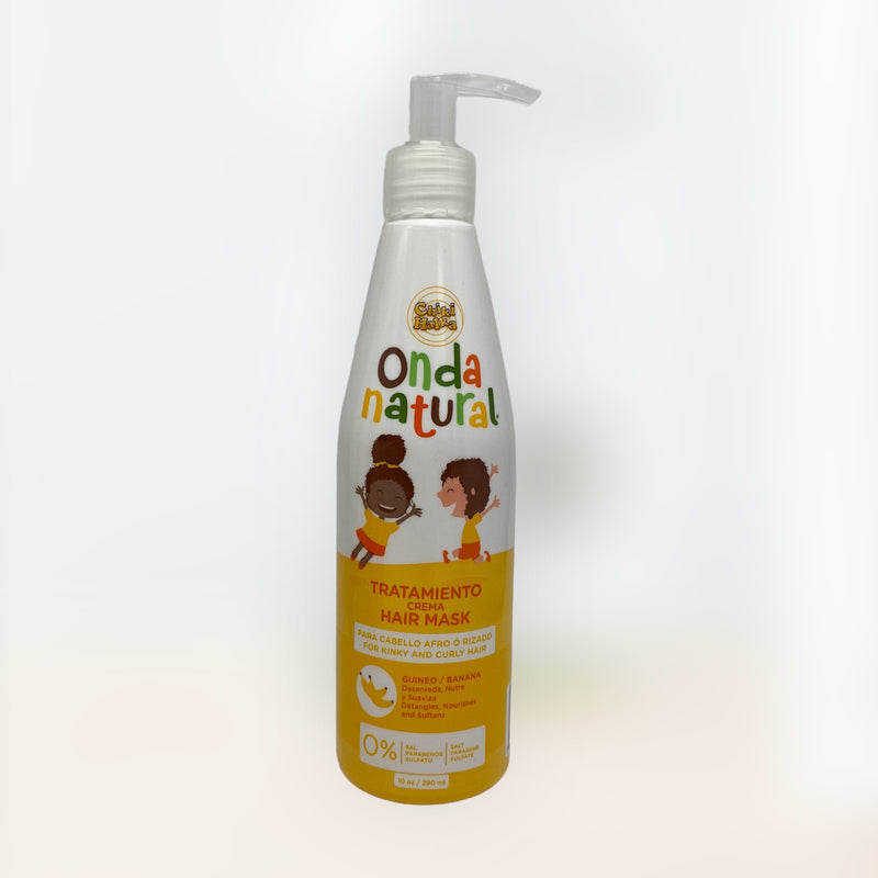 Onda Natural - Tratamiento de Guineo para Cabello Afro o Rizado ¡ESPECIAL PARA NIÑOS!