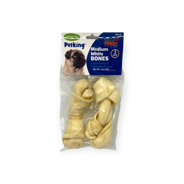 PetKing - Huesos Blancos MEDIUM 2pcs / 2.30oz