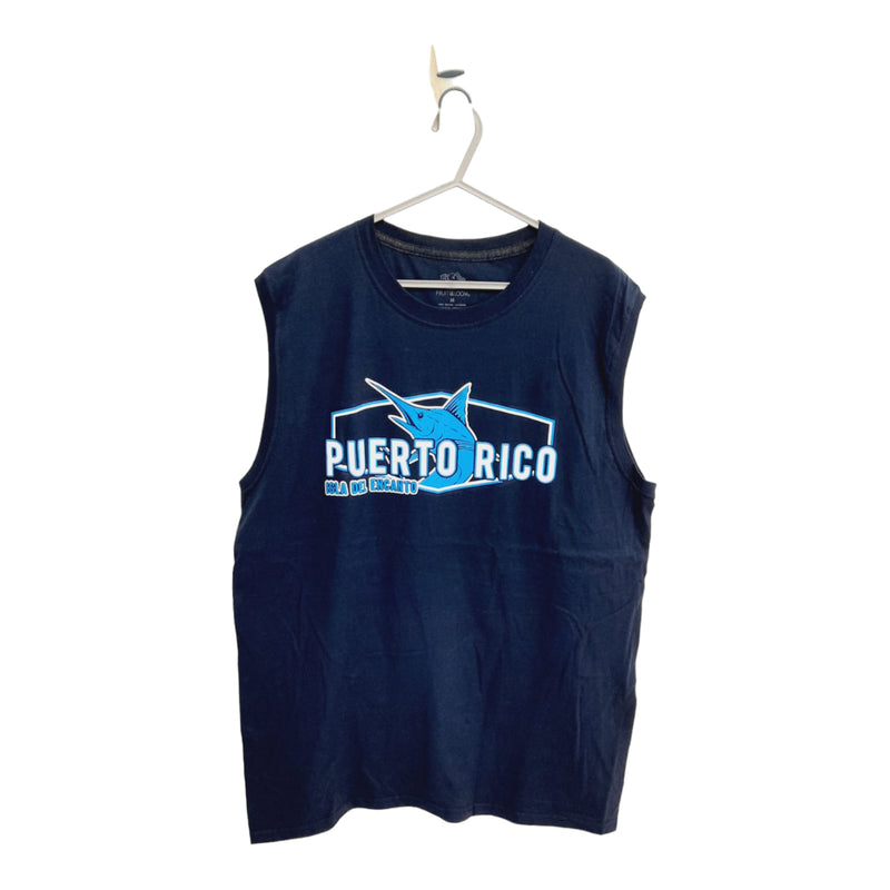 Souvenir de Puerto Rico - Sleeveless Shirts (Blue)
