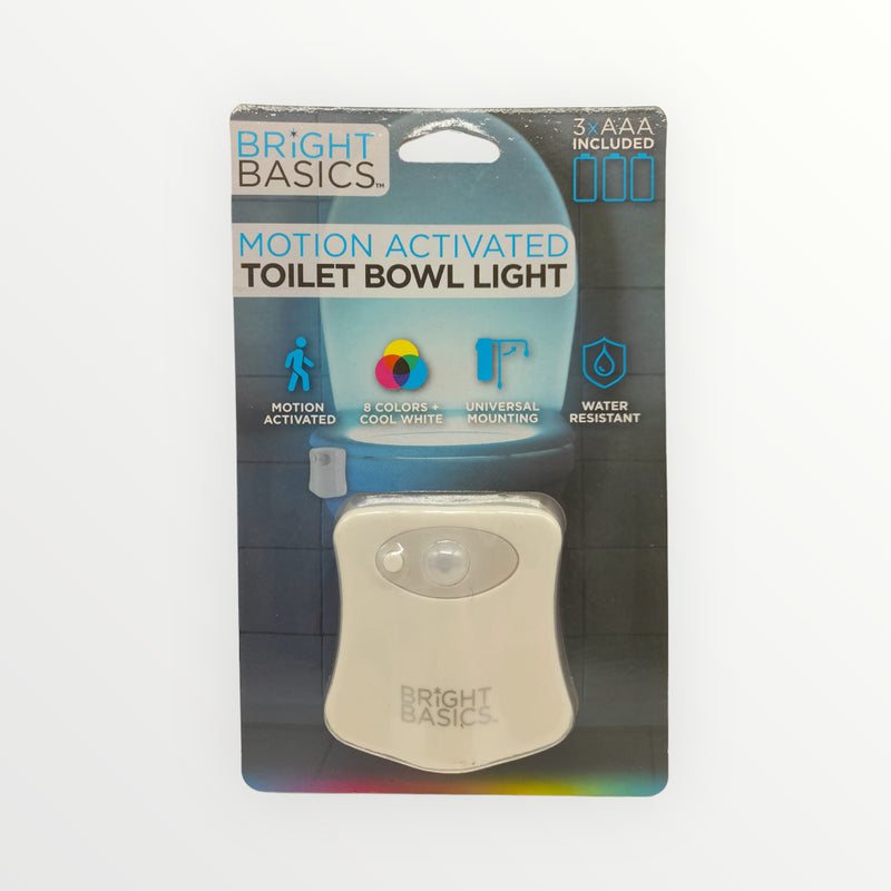 Bright Basics - Motion Activated Toilet Bowl Light (3xAAA INCLUDED)
