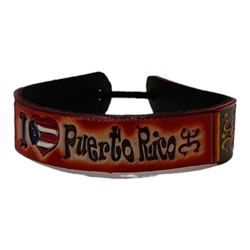 Souvenir de PR - Pulsera de Cuero (Small)