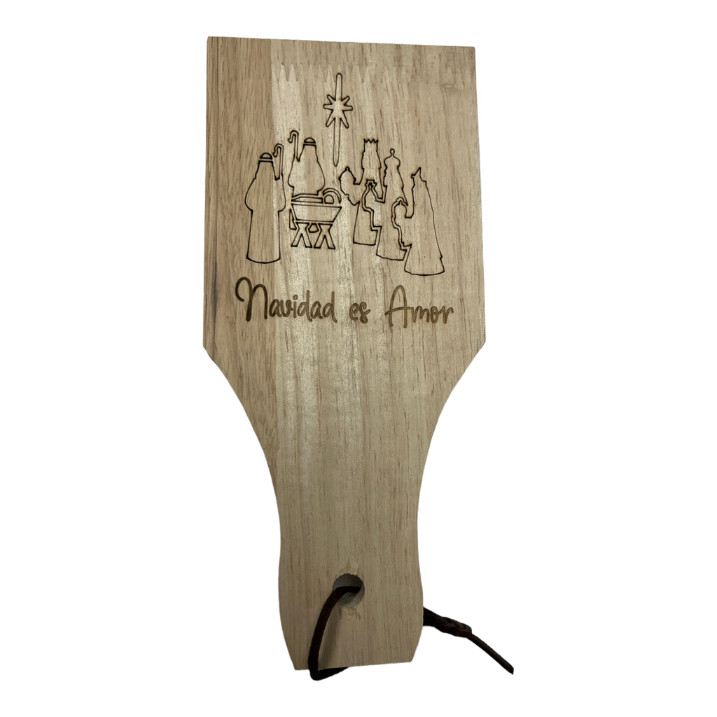 Tostoneras en Madera de Navidad - 8"