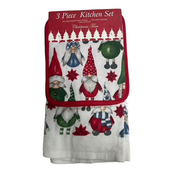 Christmas Kitchen Set - Merry Christmas (Gnome)