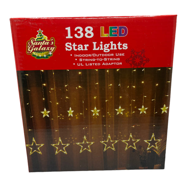 Christmas Decoration - 138 LED Star Lights (Indoor/Outdoor)