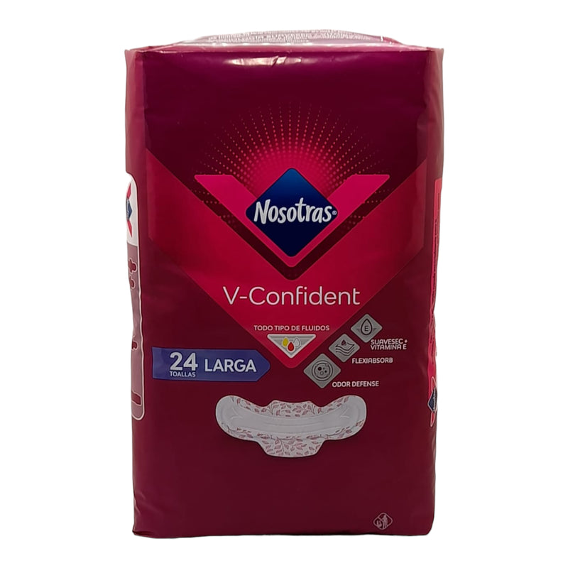 Nosotras 24 Pads Larga V-CONFIDENT