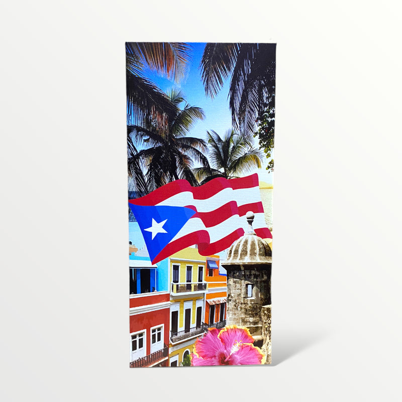 Souvenir de Puerto Rico - Cuadro en Canvas Largo