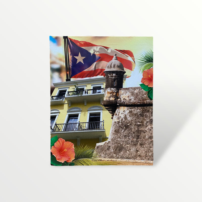 Souvenir from Puerto Rico - Small Canvas Painting