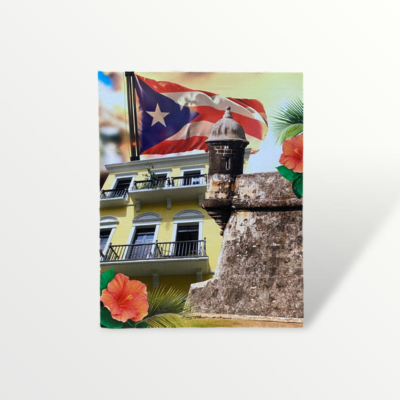 Souvenir de Puerto Rico - Cuadro en Canvas Pequeño
